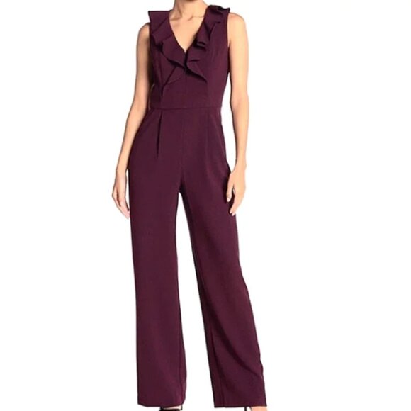 ELIZA J. | Ruffled Jumpsuit - Size 0 - Picture 1 of 3